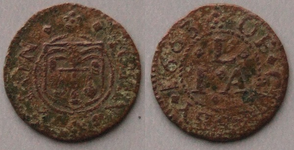 Coningsby, John Lupton 1663 farthing token Coningsby, John Lupton 1663 farthing token
